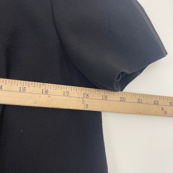 Lafayette 148 New York $448 Virgin Wool Short Sleeve Shift Dress Size 4 Luxury - Picture 8 of 9